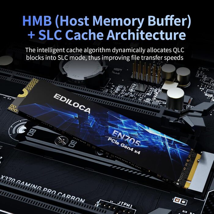 SSD NVMe M.2 PCIe Gen4 4TB з радіатором для PS5, ноутбука та ПК. Швидкість до 7400 МБ/с, 3D NAND TLC. Внутрішній SSD накопичувач