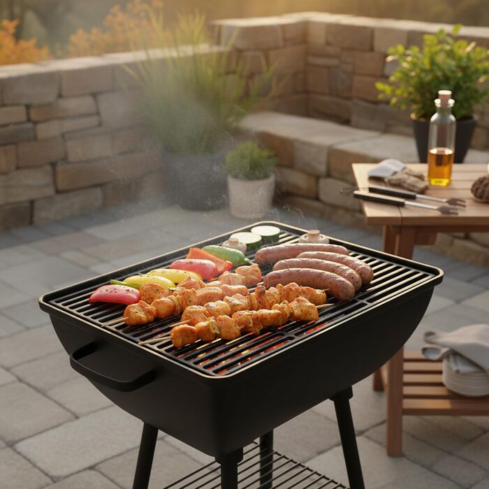 Чугунний Grillrost BBQ-Toro 60x40 см: емальований, для гриля, аксесуар для BBQ, газового та вугільного гриля