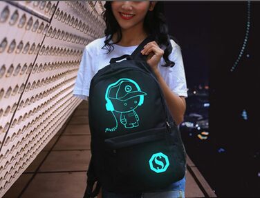 Шкільний рюкзак унісекс, легкий водонепроникний рюкзак для підлітків, чорний