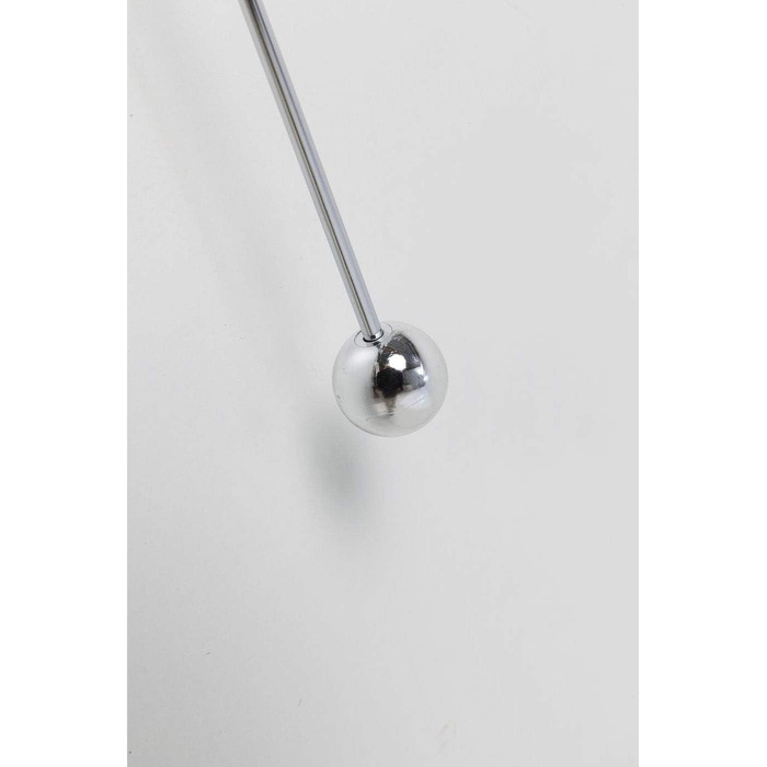 Kare Design Wall Clock Like Umbrella, 100cm Diameter, Clock, Modern, Minimalist, Aluminum Frame, Round, Battery not included (Silver)
