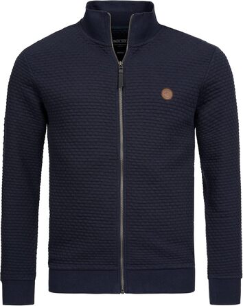 Світшот чоловічий Indicode з коміром-стійкою | Кардиган чоловічий, светр чоловічий (XXL, темно-синій)