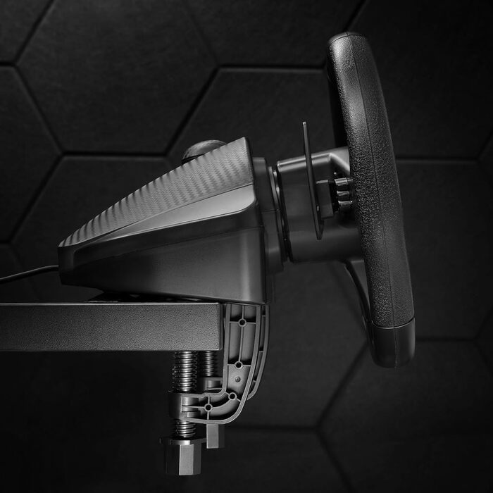 Руль для перегонів Mars Gaming MWH-RSX з Force Feedback та подвійним мотором, комплект з 3 педалями з прогресивним опором, H-Gearbox з 12 передачами, 14 налаштовуваних кнопок, сумісний з PC/PS4/Xbox Series X|S