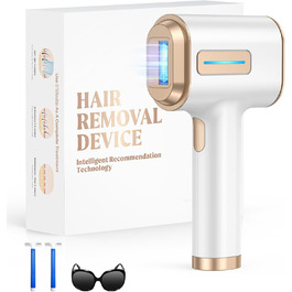 IPL пристрій для епіляції Haarlosy з IGBT-технологією та 9 рівнями інтенсивності, 999,900 імпульсів світла, безболісна епіляція лазером для чоловіків та жінок, для тіла та ніг