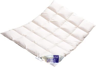 Пухова ковдра VitaSchlaf W6 Mega Warm з дикої качки, преміум, велика 155x220 см, Німеччина