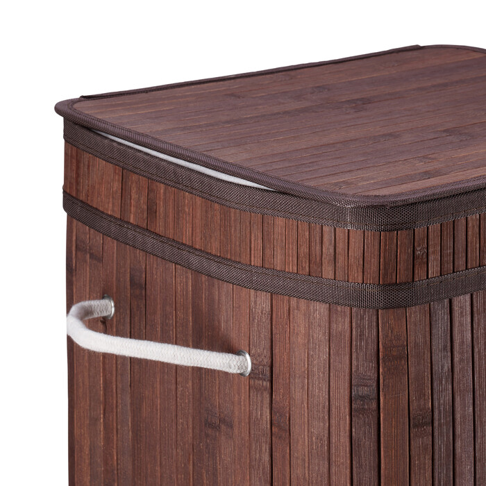 Relaxdays Folding Laundry Basket Bamboo