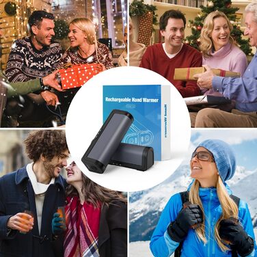 Електричні грілки для рук 2 шт. - USB, багаторазові, 3 режими нагріву, для дітей та жінок (сірий)