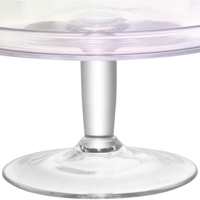 Скляна підставка з кришкою LSA International Pearl, Ø27 см, перламутрова