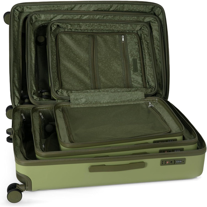 Чемодан Hauptstadtkoffer Mitte (Kiwi, Set S+M+L) – великий, 77 см, 130 л, TSA, 4 колеса, розширення об'єму