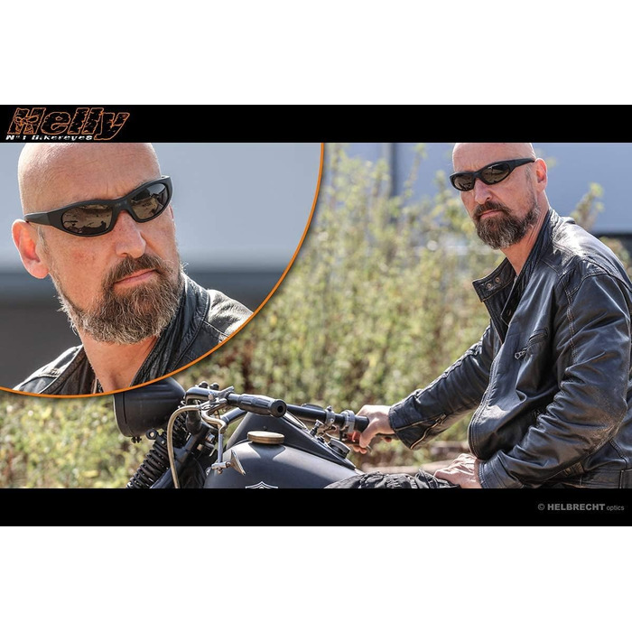 Мотоокуляри HELLY No.1 Bikereyes Tribal Black Angel – антизапотівальні, вітрозахисні, ударостійкі сонцезахисні окуляри для мотоциклістів