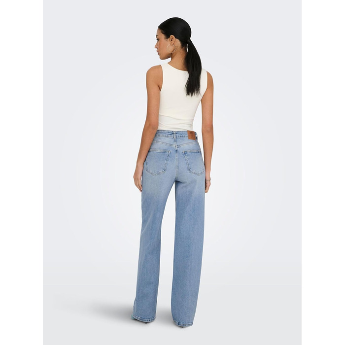 Джинси жіночі ONLY Onljuicy HW Wide Leg Rea707 середнього блакитного кольору, розмір 28W/34L