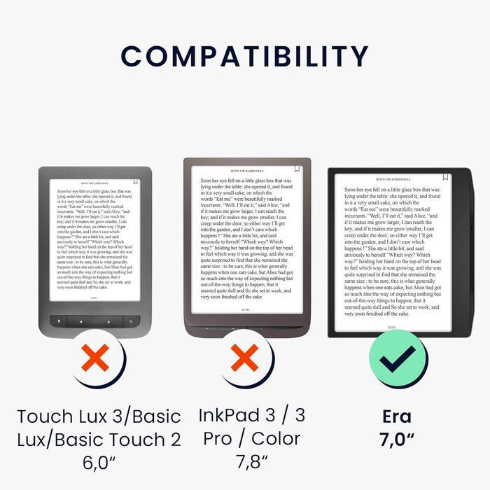 Чохол-книжка kwmobile для Pocketbook Era/Era Color з кишенею та петлею для руки - з дизайном 'Читаюча жінка' чорно-бежевий