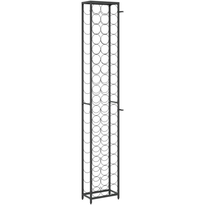 vidaXL Wine Rack 35 Bottles Metal Bottle Rack Bottle Stand Wine Cabinet (34 x 18 x 200 cm)