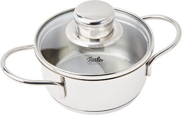 Міні-каструля Fissler Häppchen з нержавіючої сталі 12 см, 0,5 л, з кришкою, для індукції
