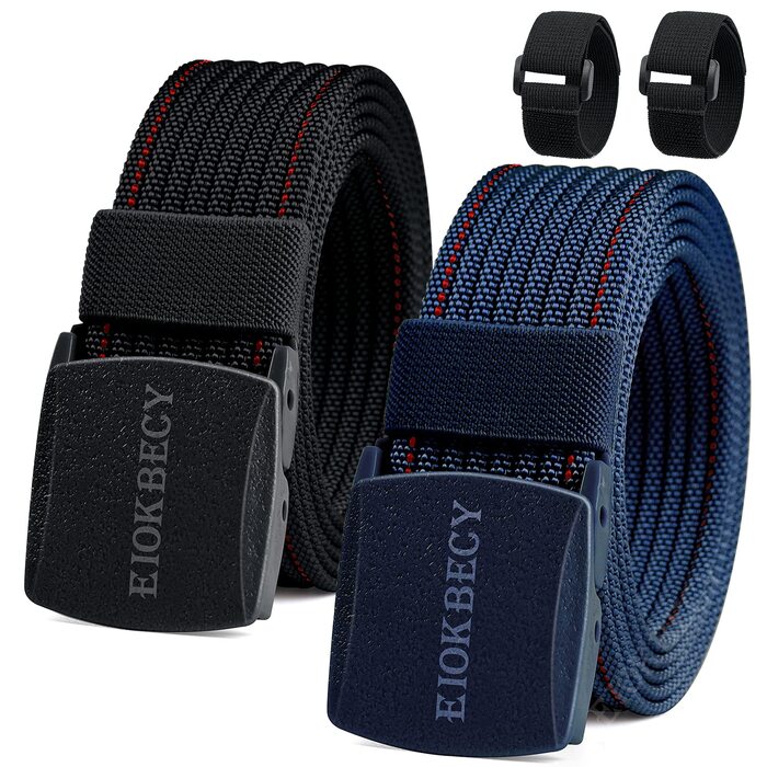 Тактичний чоловічий пояс з нейлону, військовий, для спорту та подорожей, блакитний + чорний