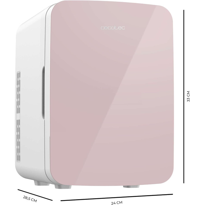 Міні-холодильник Cecotec Bolero MiniColing, 10 л, рожевий, 12-220V, для авто та кемпінгу, охолодження/підігрів, регулювання температури
