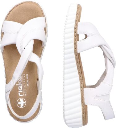 Сандалії Rieker 63261 жіночі білі, розмір 41 EU - літні відкриті босоніжки