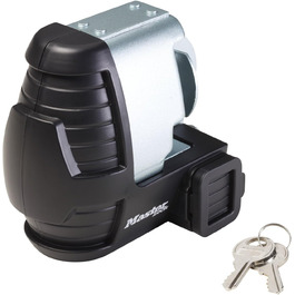 Універсальний замок-скоба Master Lock 379DAT для причепа, сріблястий, стандартний розмір