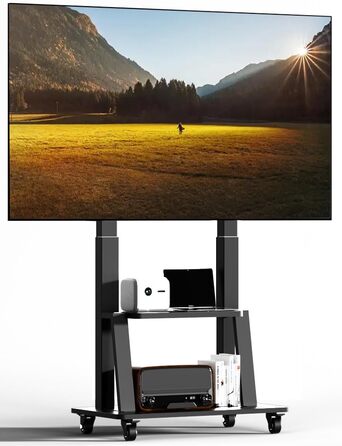 Мобільна підставка для телевізора з колесами 42-100 дюймів, регульована по висоті, VESA 900x600, до 82 кг
