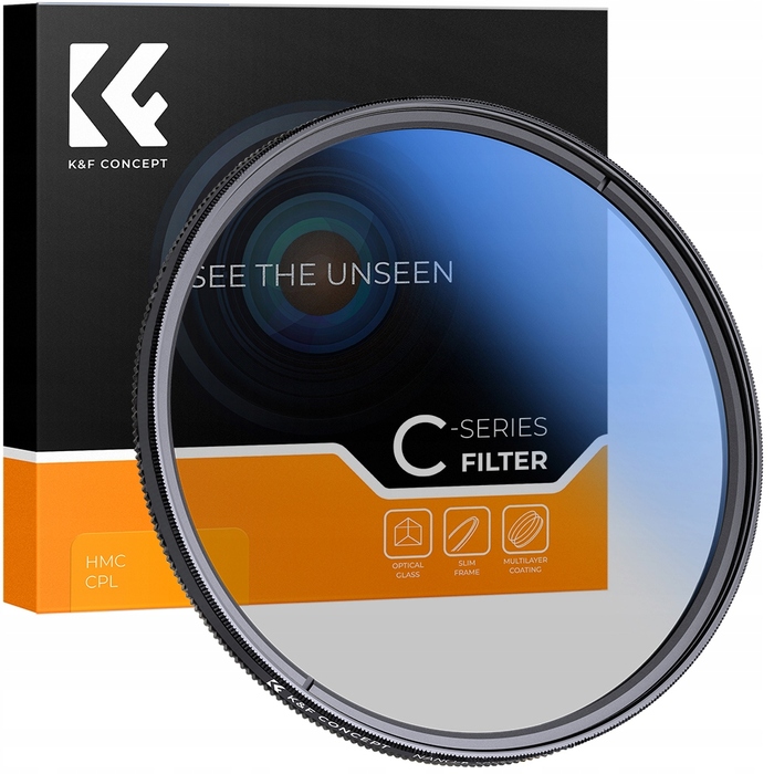 Поляризаційний фільтр K&F Concept CPL HD MC Blue Slim C 49мм