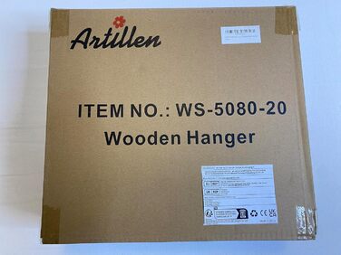 Дерев'яні вішалки для одягу з виступами для спідниць та штанів, 360° обертання, 20 шт. (білий)