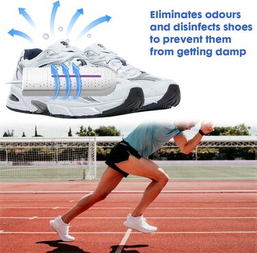 Електричний сушильник для взуття, портативний, 360° сушіння, антибактеріальний, для черевиків, рукавичок, шкарпеток