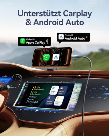 Кабель USB-C INIU, 3 шт. (2м+2м+0,5м), 3.1A, з LED-підсвічуванням, нейлон, для Samsung, iPhone, Pixel, iPad, MacBook