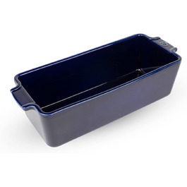 Peugeot - Appolia Loaf Pan - Ceramic Loaf Pan with Handles - Blue, 25.4 x 10.2 x 7.6 cm