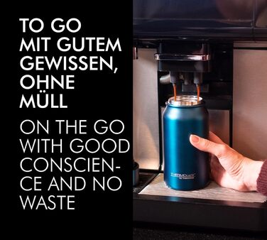 Термокружка THERMOcafé by THERMOS TC, рожеве золото, матова поверхня, 500 мл, нержавіюча сталь, з ізоляцією, для напоїв на винос, не протікає, зберігає тепло 9 годин, холод 18 годин, миється в посудомийній машині, без BPA