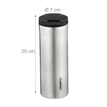 Relaxdays Stainless Steel Thermobecher 400ml
