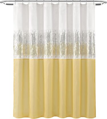 Шторка для душу Lush Decor Night Sky, поліестер, 182.9 x 182.9 см, 1 шт.