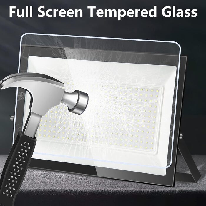 300W LED Floodlight Outdoor, IP65 Waterproof Outdoor Floodlight LED Spot 30000LM Spotlight Floodlight, Outdoor Floodlight for Backyard, Garden, Workshop, Yard, Driveway, Doors, Garage, Hallway