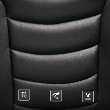 Крісло офісне SONGMICS, ергономічне, регульоване, чорне, OBG21B, 52 x 53 x 122 см