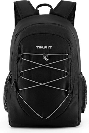 25L Cooler Backpack, Waterproof Cooler Backpack, Ultralight Backpack for Picnic, Camping, Hiking, BBQ (Black)