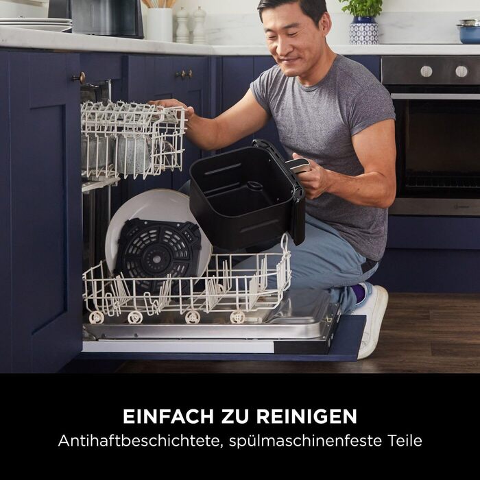 Фритюрниця Ninja AF170EU без олії, 6.2 л, чорна - аерофритюрниця, духовка, дегідратор, підігрів, цифрове керування, антипригарне покриття