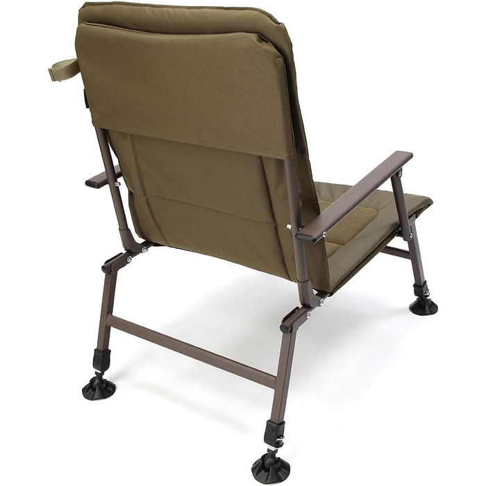 Крісло карпове G8DS® XPR Angelstuhl з підлокітниками, регульовані ноги, м'яке сидіння для риболовлі