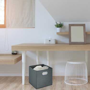 Set of 4 Grey Storage Boxes