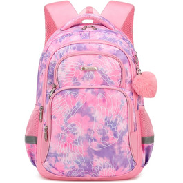 Дитячий рюкзак Cusangel для дівчаток та хлопчиків, ергономічний, регульований, водонепроникний, з нагрудним ременем - рожевий з серцем