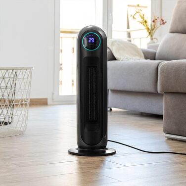 Керамічний обігрівач Cecotec ReadyWarm 2000 Max: поворотний дизайн, 2000 Вт, 3 режими, термостат, безпека, пульт ДК