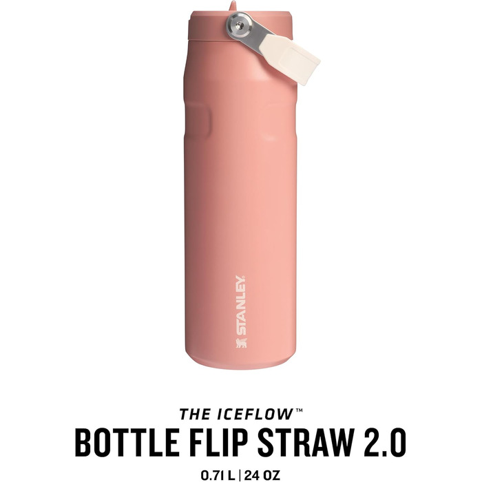 Термокружка Stanley Flip Straw 2.0, 700 мл, Sienna: Зберігає холод до 17 годин, з трубочкою, BPA-free, для напоїв, миється в посудомийній машині
