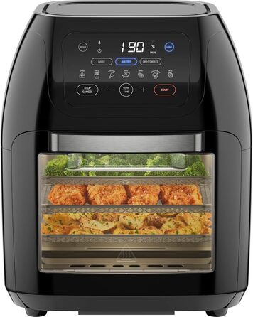 Фритюрниця Chefman мультифункціональна з ротисерією, дегідратором, конвекцією, 17 пресетів, 10л, чорна