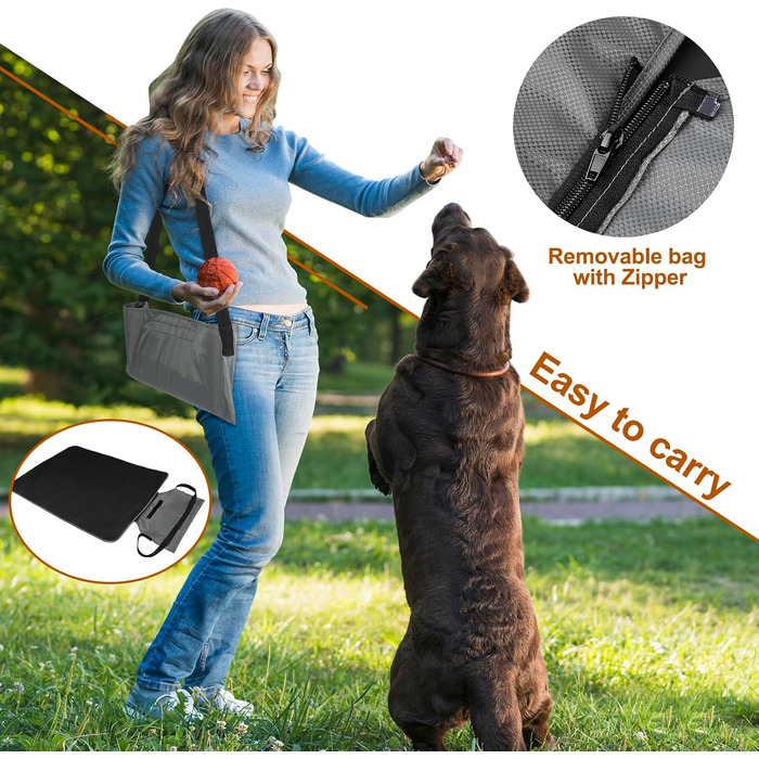 Килимок для собак та котів на вулицю та в будинок YFbrite, водонепроникний, з штучної шкіри, для кемпінгу (S)