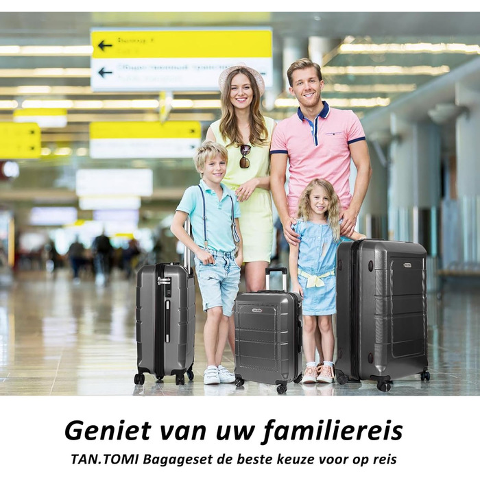 Чемодан ручної об'єм 41л TANTOMI: міцний ABS+PC, 4 колеса, кодовий замок, телескопічна ручка (M/L/XL), світло-темно зелений