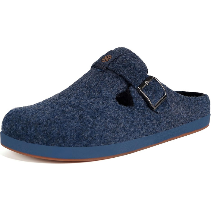 Фетрові тапочки Sisttke для дому, чоловічі/жіночі, зимові, закриті, з супінатором, темно-синій, 36 EU
