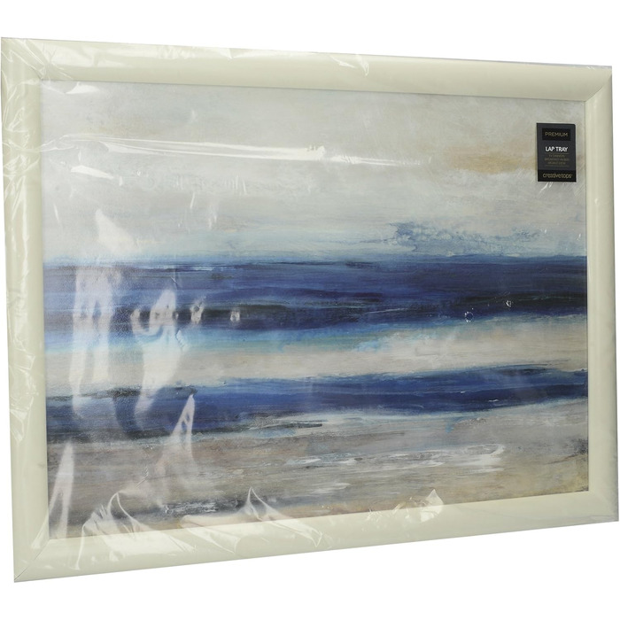 Creative Tops 'Blue Abstract' Cushioned Lap Tray, 44 x 34 cm (17