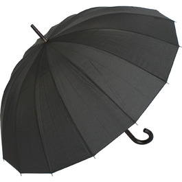 Doppler Umbrella Natural London, Black, Length approx. 89 cm, Diameter approx. 5 cm