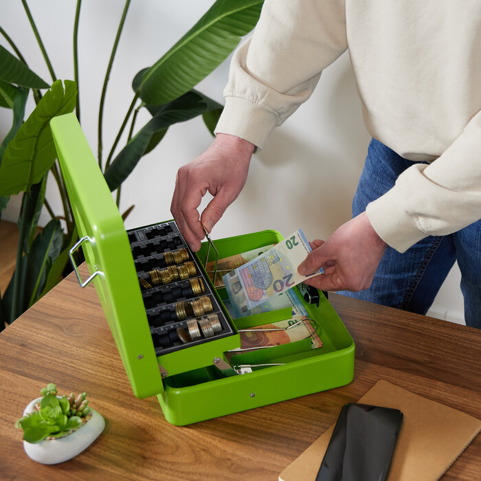 Relaxdays Combination Lock Cash Box - Euro
