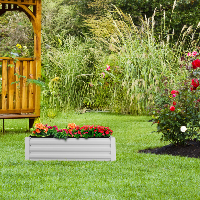 Relaxdays Metal Raised Garden Bed
