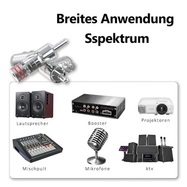Комплект бананових роз'ємів Monosaudio BA1403, родієве покриття, закритий тип для акустичних кабелів та домашнього кінотеатру, 8 шт.