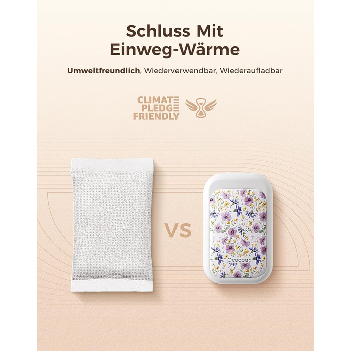 Електричні грілки для рук OCOOPA AI з магнітом, 5000mAh, 2 шт., ультратонкі, для жінок, подарунок, зима