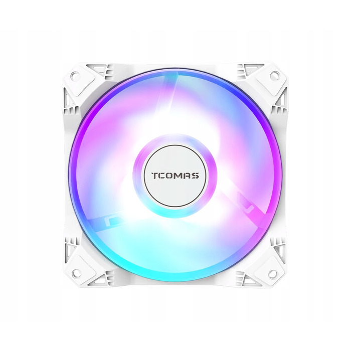 Рідинне охолодження AIO TCOMAS LE100 240 ARGB (2x120мм, до 2500RPM), Біле